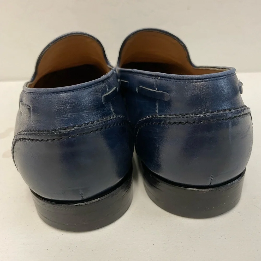 Salvatore Ferragamo Made in Italy Tassel Loafer‎ in Blue Size 10 1/2 EE $995